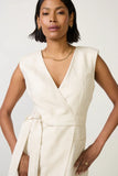 Linen Sleeveless Belted Vest