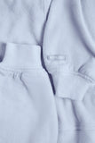 Brushed Jersey Hooded Cropped Shrug in Soft Blue