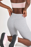 Soft Active Capri Leggings in Grey Marl