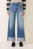 Ever Vintage Hem w Studs Wide Leg Jean