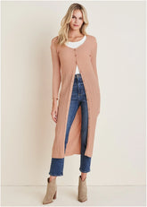 Pointelle Duster Evening Sand