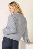 Anya Railroad Stripe Quilted Jacket