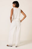 Emmie Embroidered Wide Leg Pant