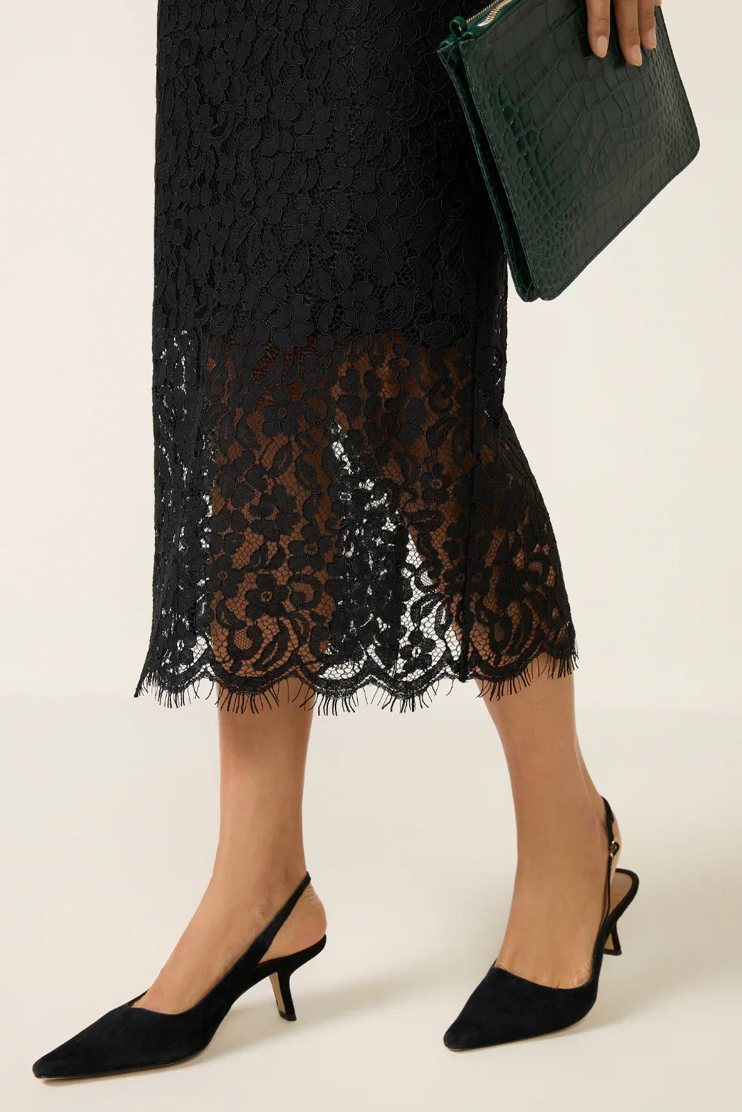 Lace Midi Skirt