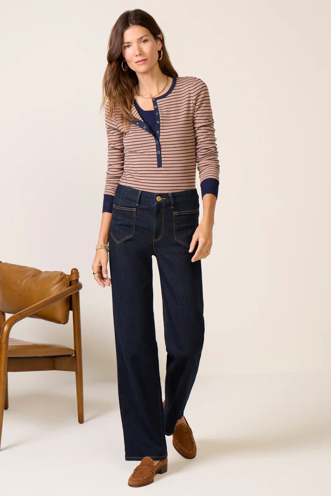 Stella Stripe Henley
