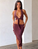 GEORGIE DIAMANTE TOP CHOCOLATE