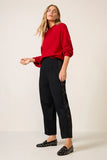 Ponte Pleated Trouser