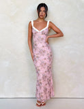 AMARAN DRESS PINK CAMO FLORAL
