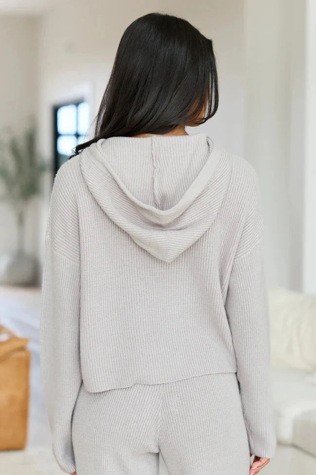 Kitt Taupe Hoodie Lounge Sweater