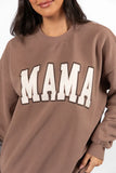 Mama Block Mocha Graphic Sweatshirt