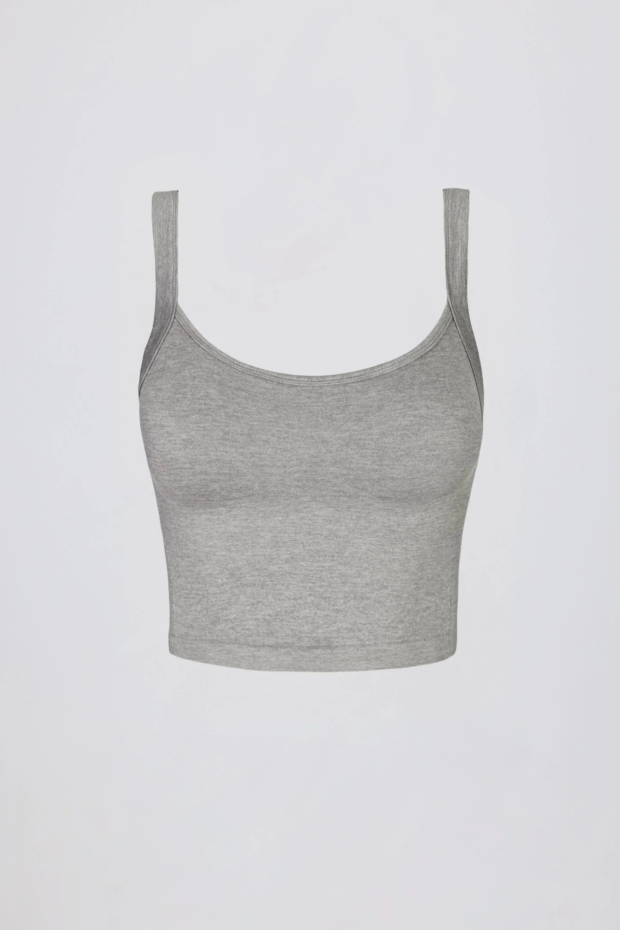 Super Sculpt Seamless Longline Camisole Top in Grey Marl
