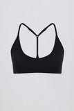 Soft Active Racerback Sports Bra in Black