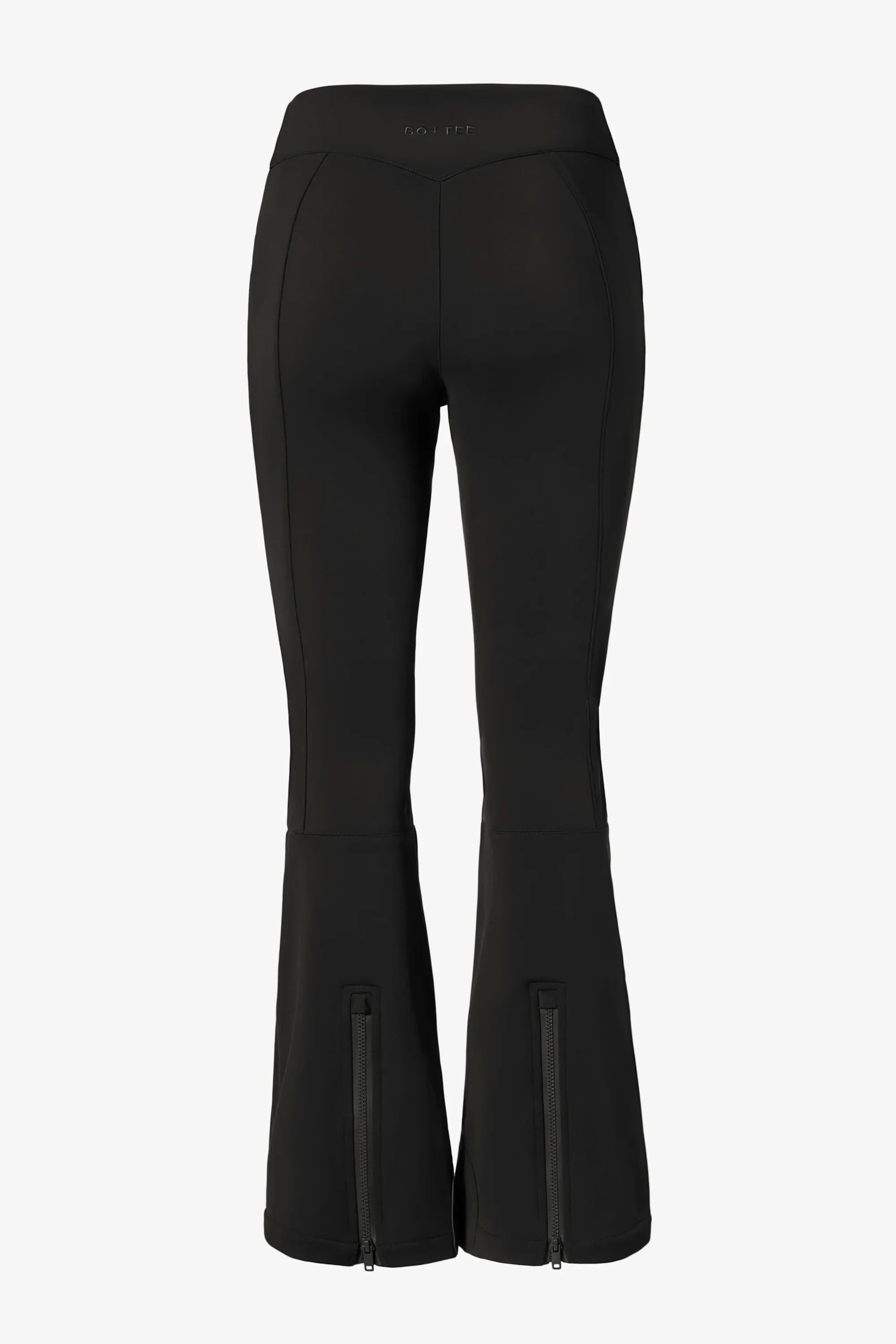 Waterproof Belted Ski Salopettes in Black
