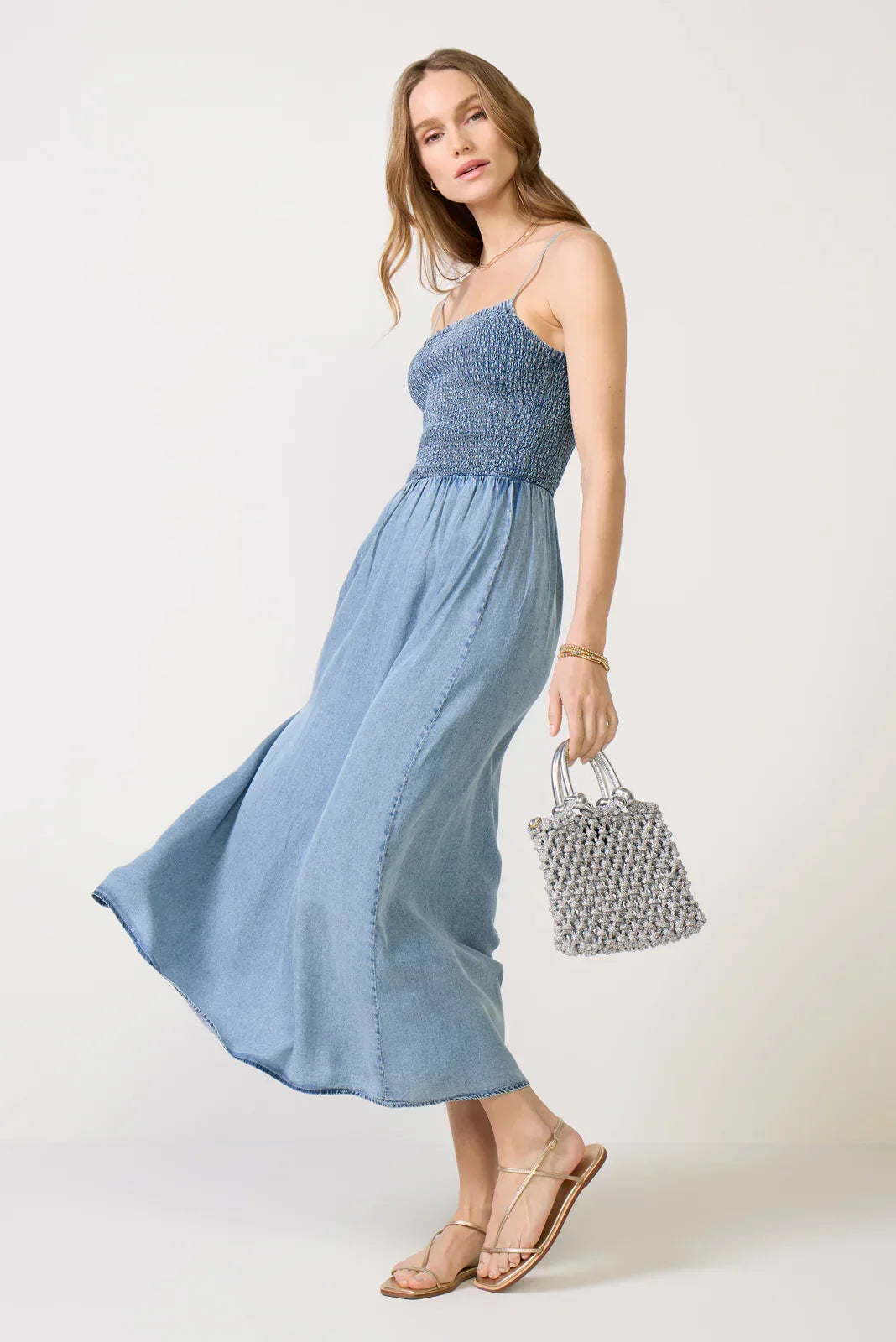 Bayside Chambray Maxi Dress