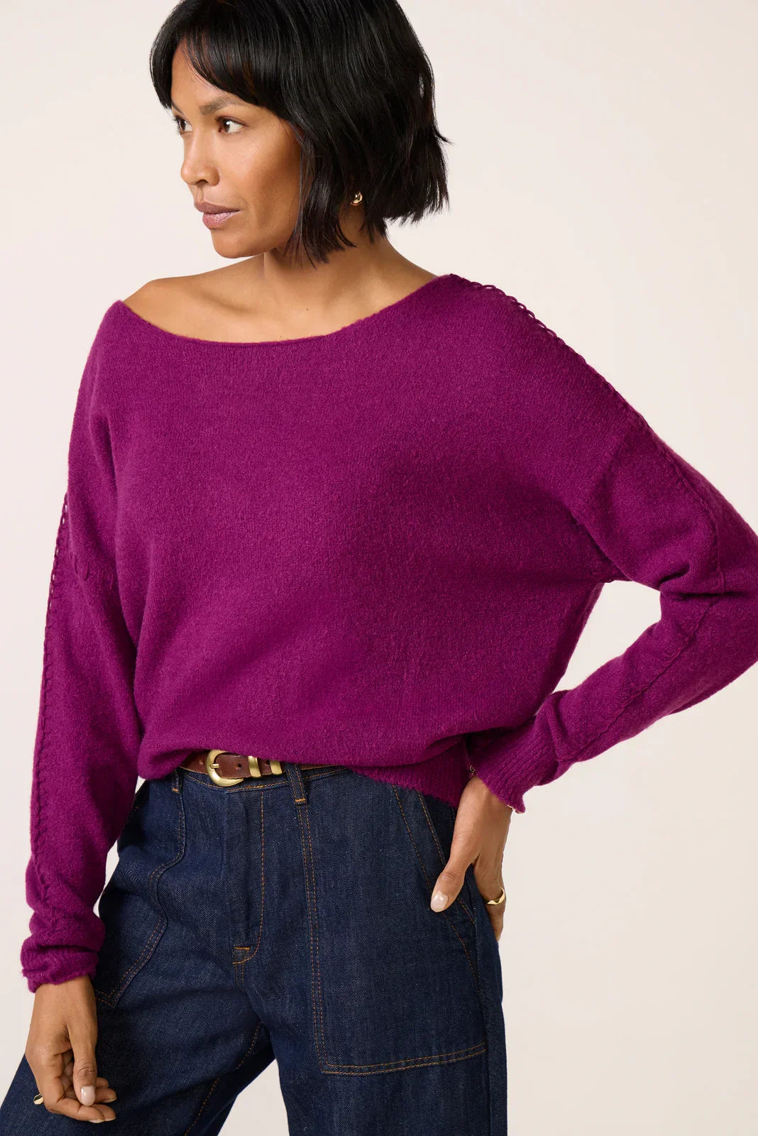 Jessie Whipsitch Off Shoulder Sweater