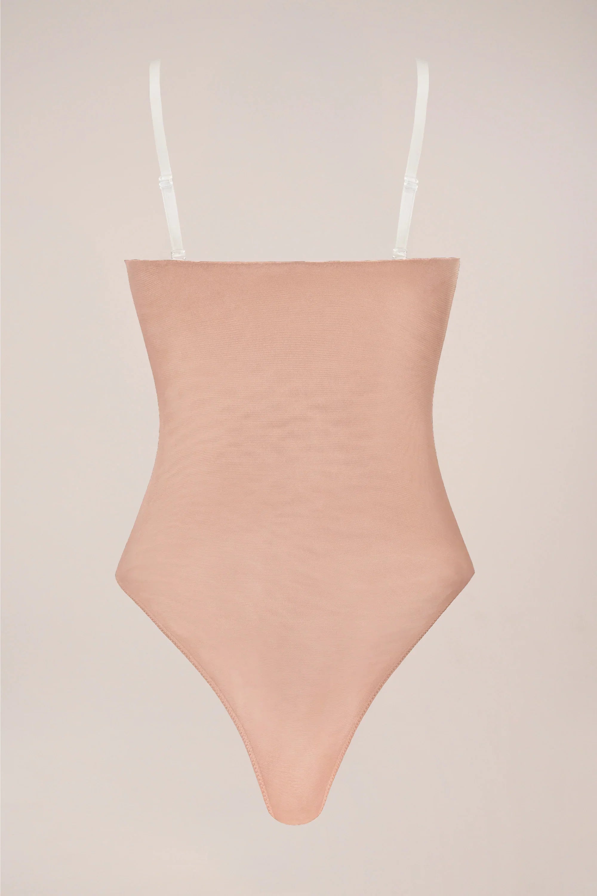 Strapless Bodysuit in Warm Peach