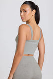 Super Sculpt Seamless Longline Camisole Top in Grey Marl