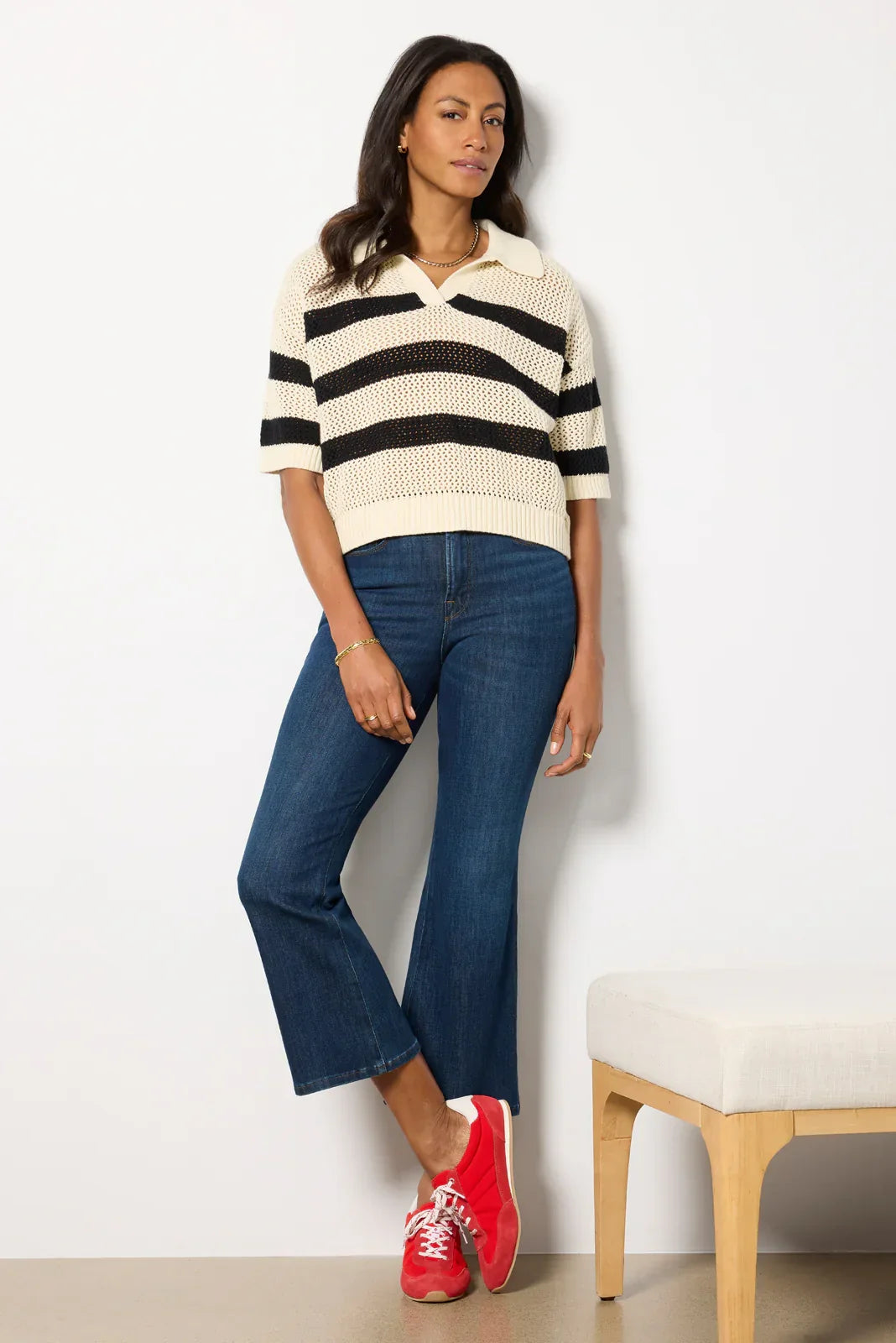 York Open Weave Pullover