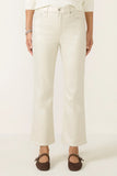 Lennon Cropped Bootcut Coated Jean