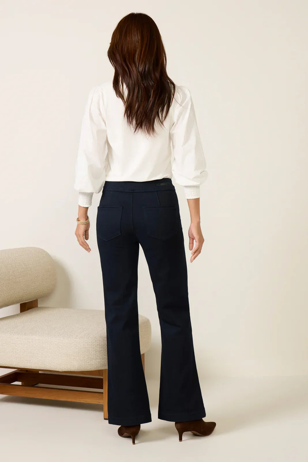 Leenah Welt Pocket Wide Leg Trouser
