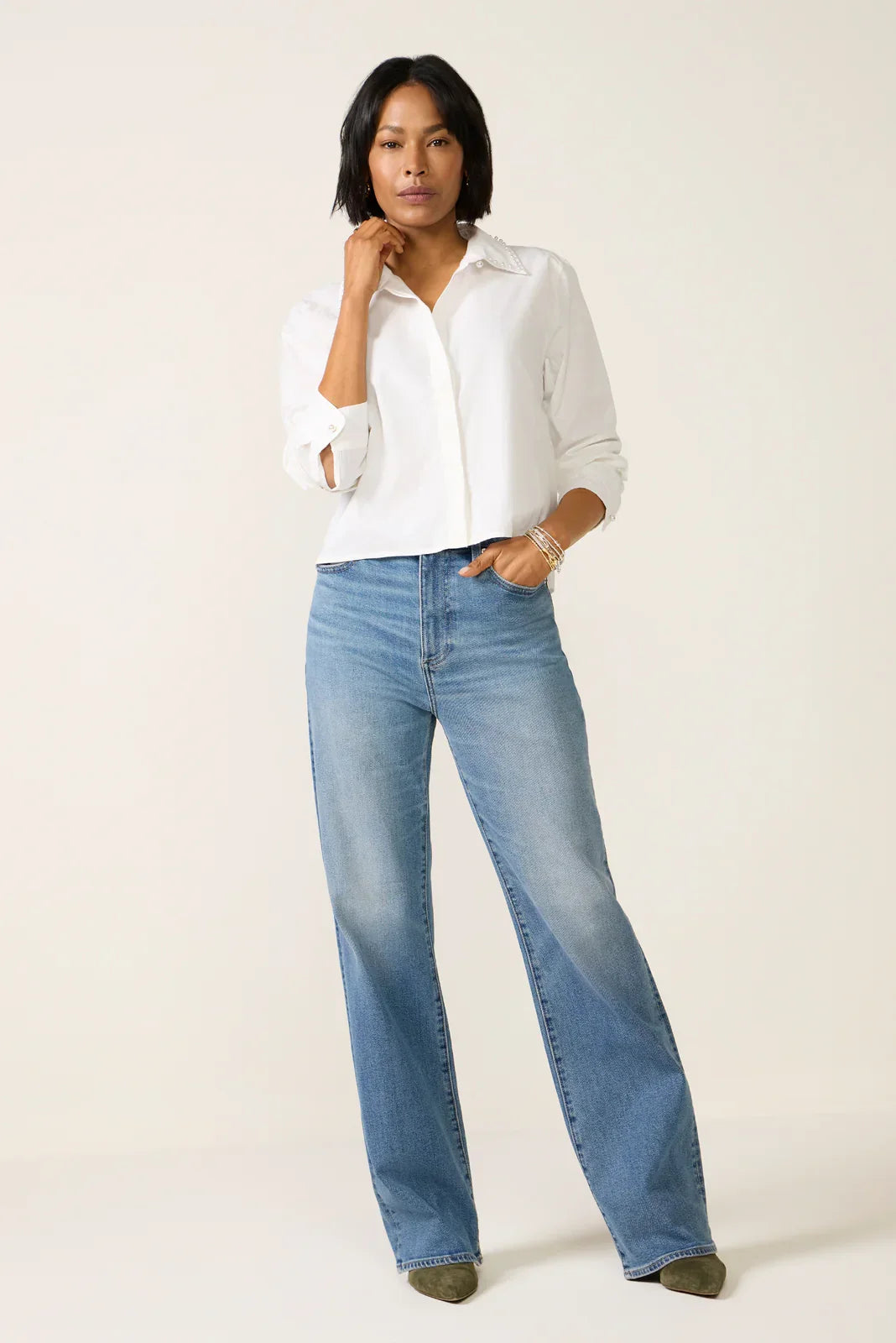 Evie High Rise Slim Bootcut Jean