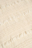 Ruffled Mid Rise Shorts in Ivory
