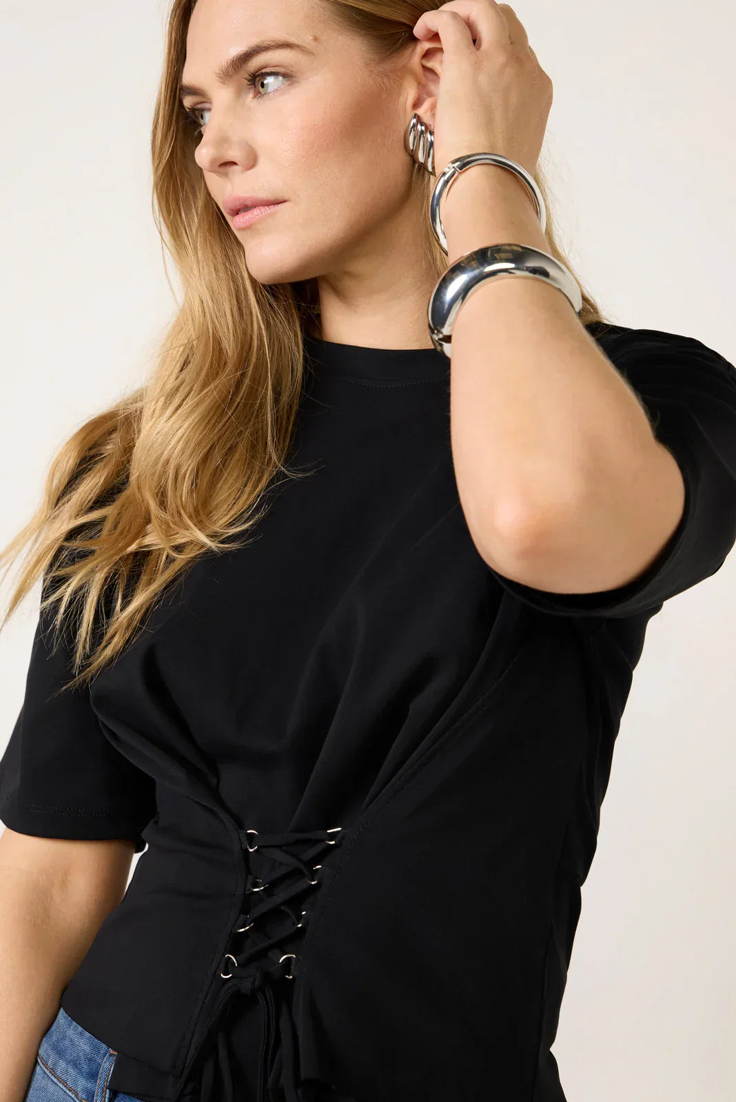 Ada Waist Lace Up Tee