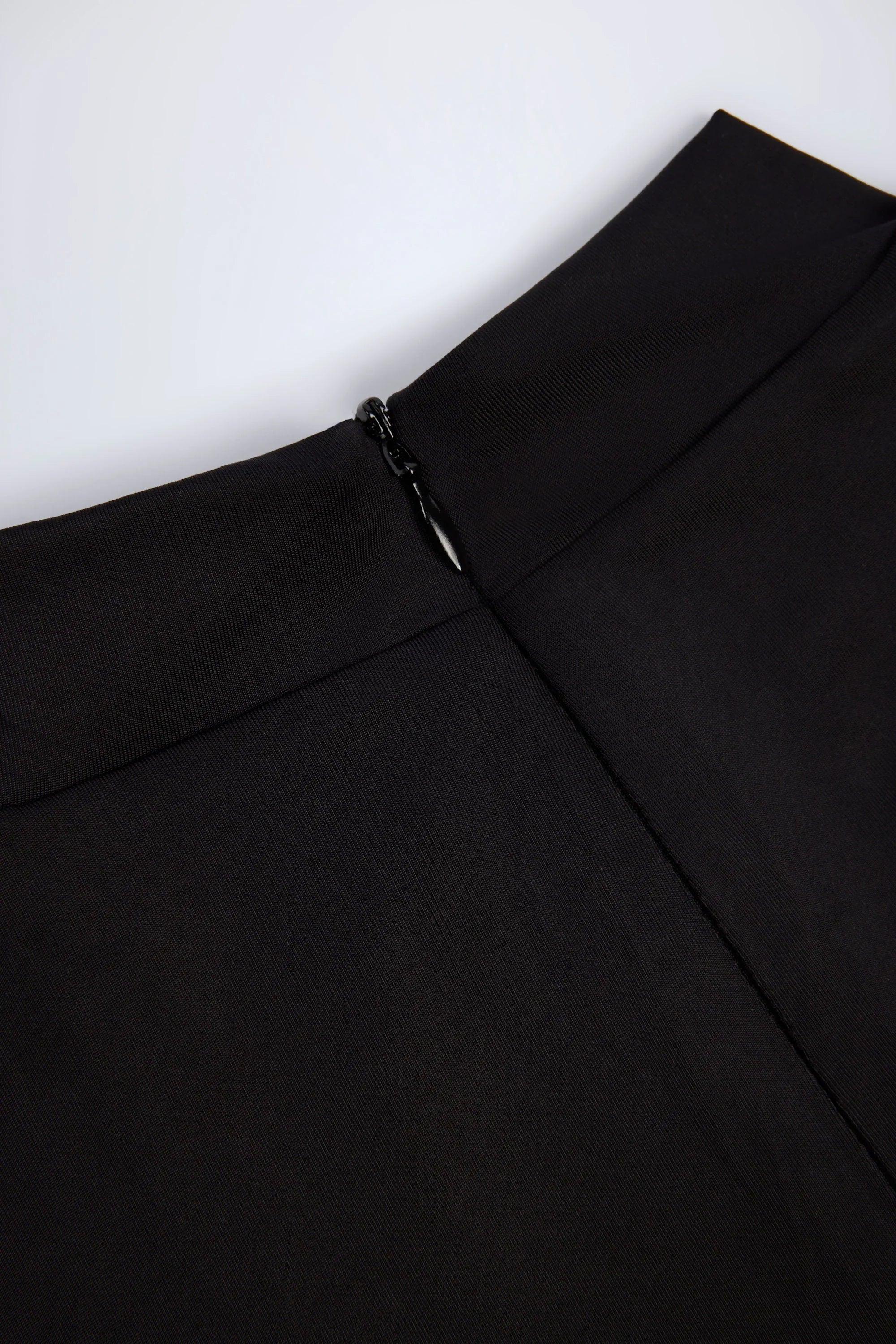 High Neck Long Sleeve Jumpsuit in Black