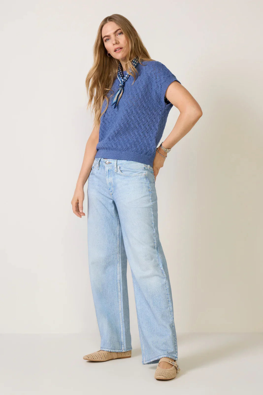 Manae Pointelle Knit Top
