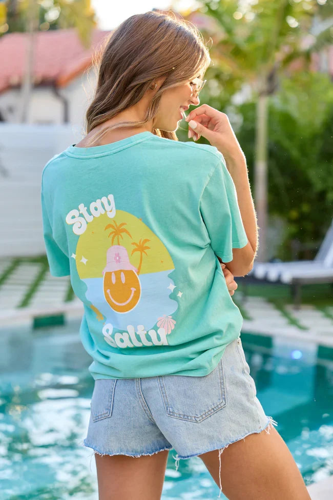 Stay Salty Mint Graphic Tee