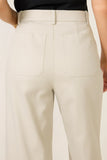 Stretch Twill Patch Pocket Wide Leg