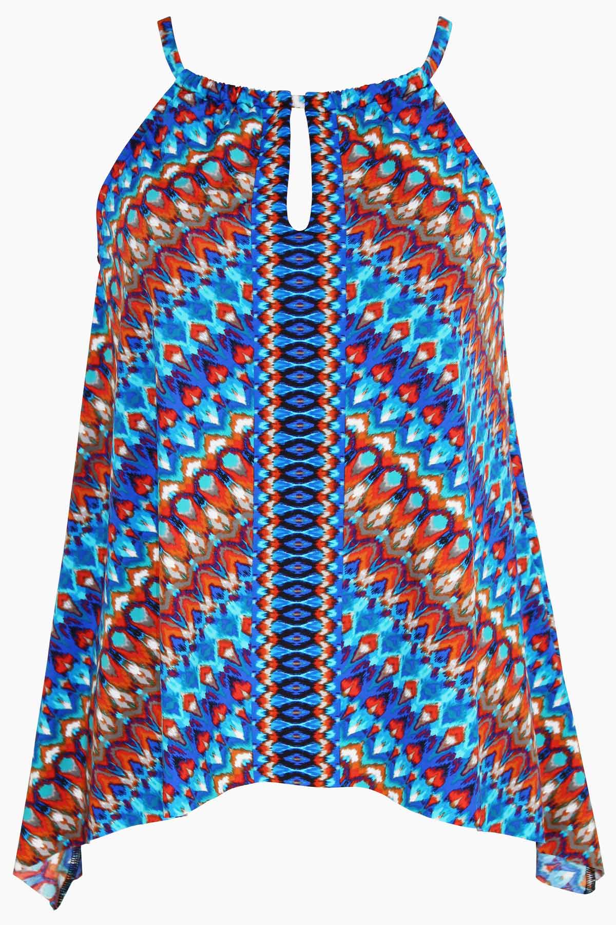Peephole Tankini Top in Nepali